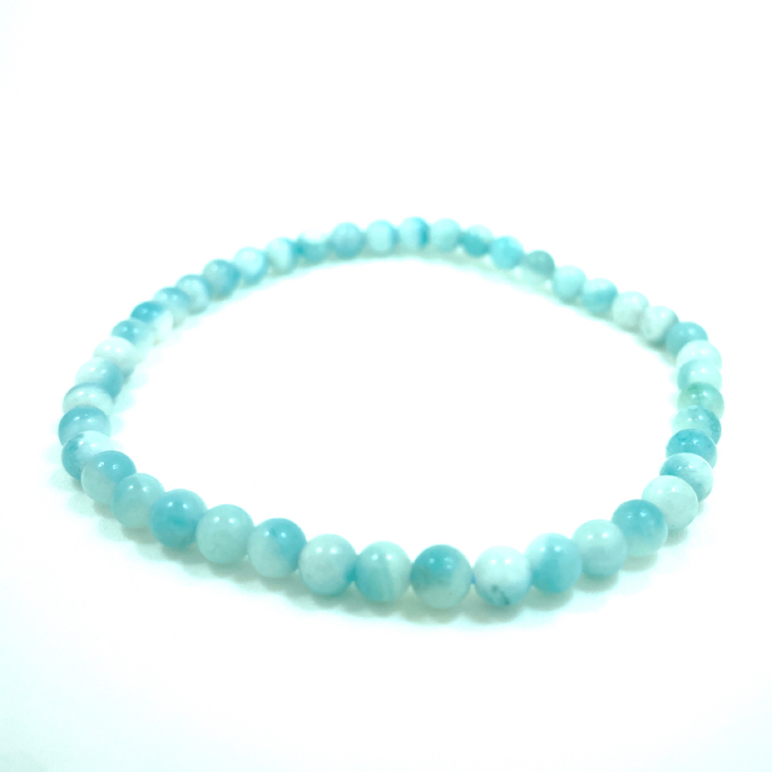 Amazonite - Bracelet élastique - 4mm et 8mm – Image 4