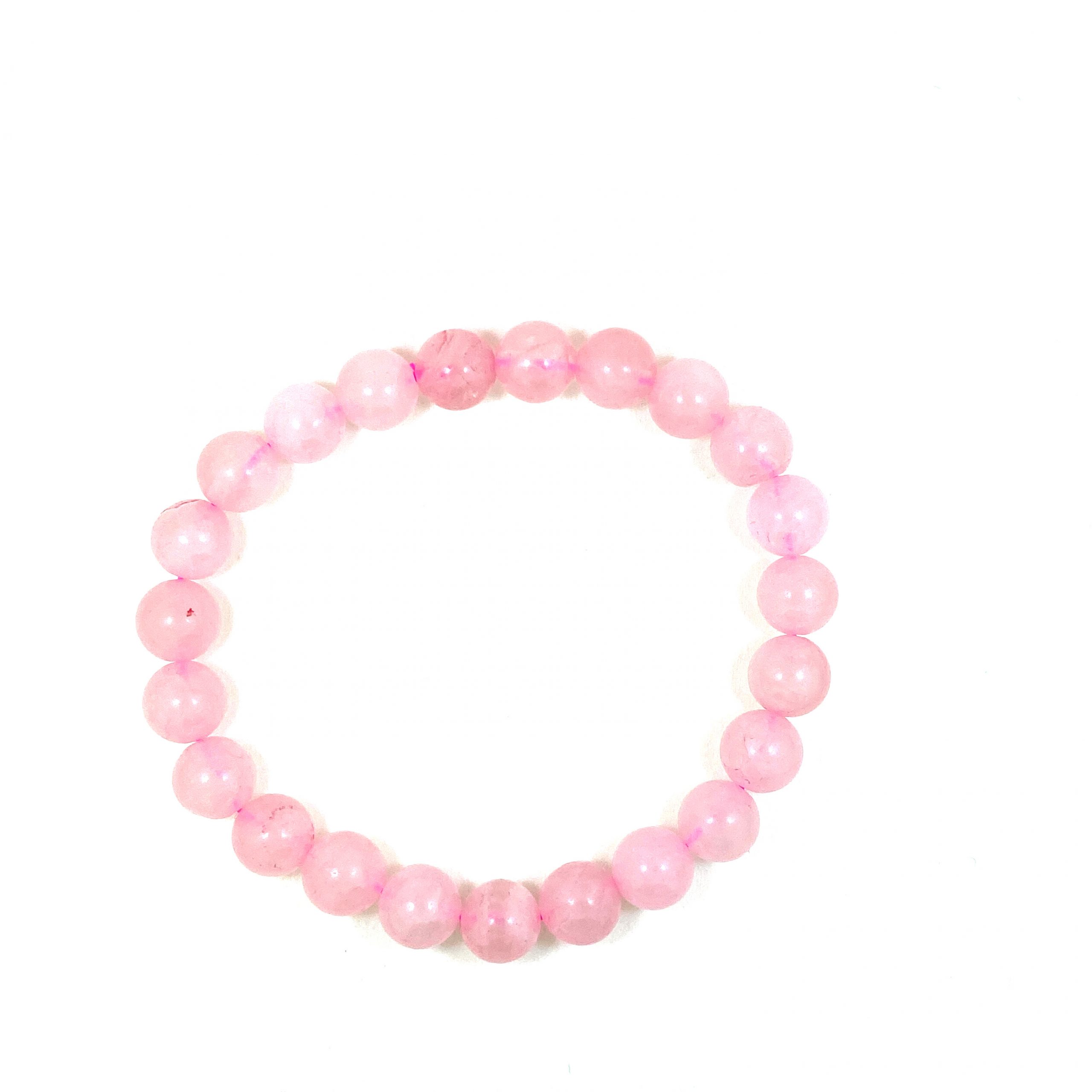 Quartz Rose - Bracelet élastique - 8mm – Image 3