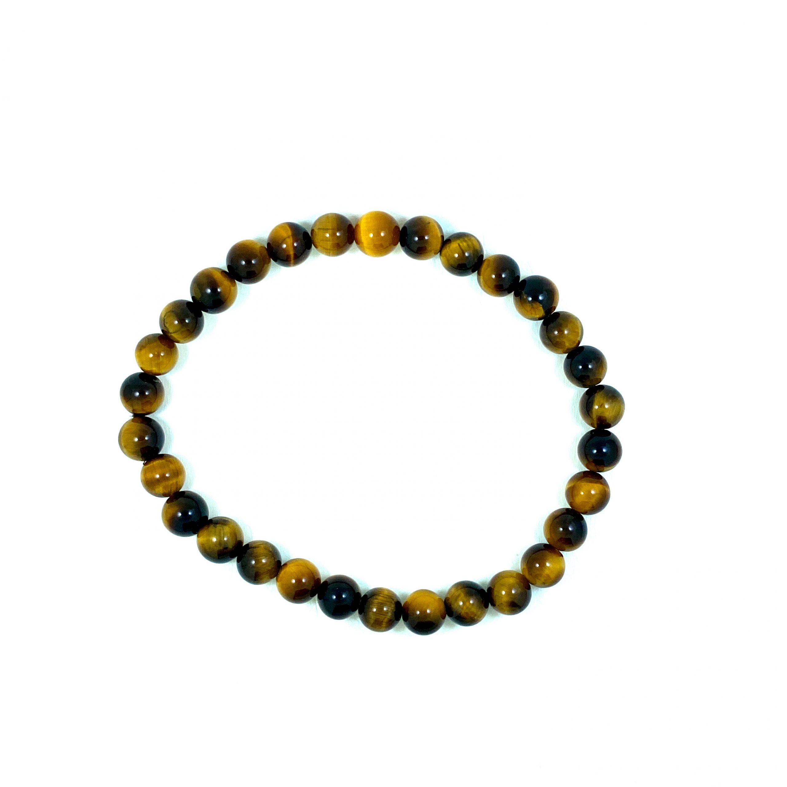 Oeil de Tigre - Bracelet élastique - du 6mm au 8mm – Image 4