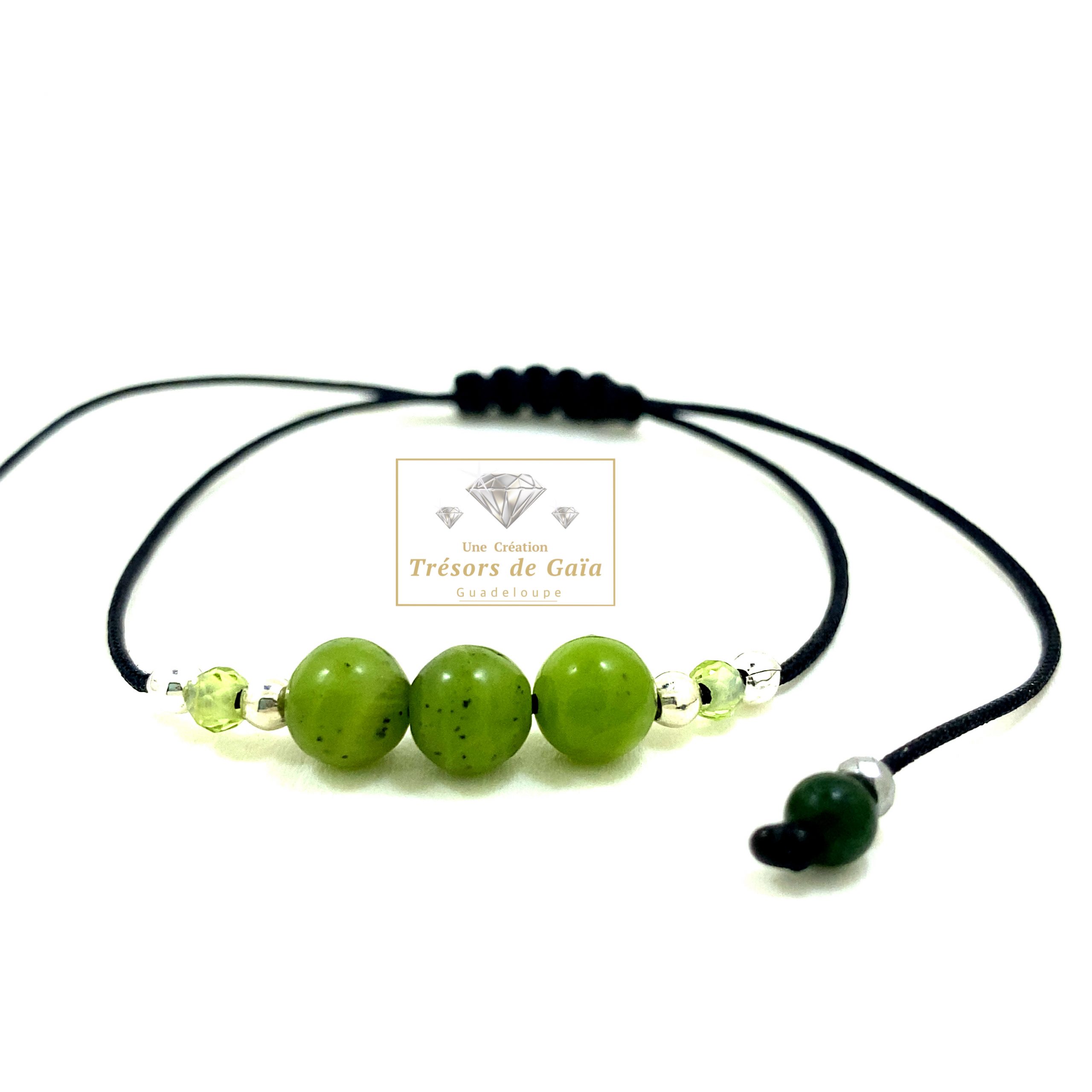 Talisman Anti-Stress et Réussite - Jade Néphrite et Péridot – Image 2