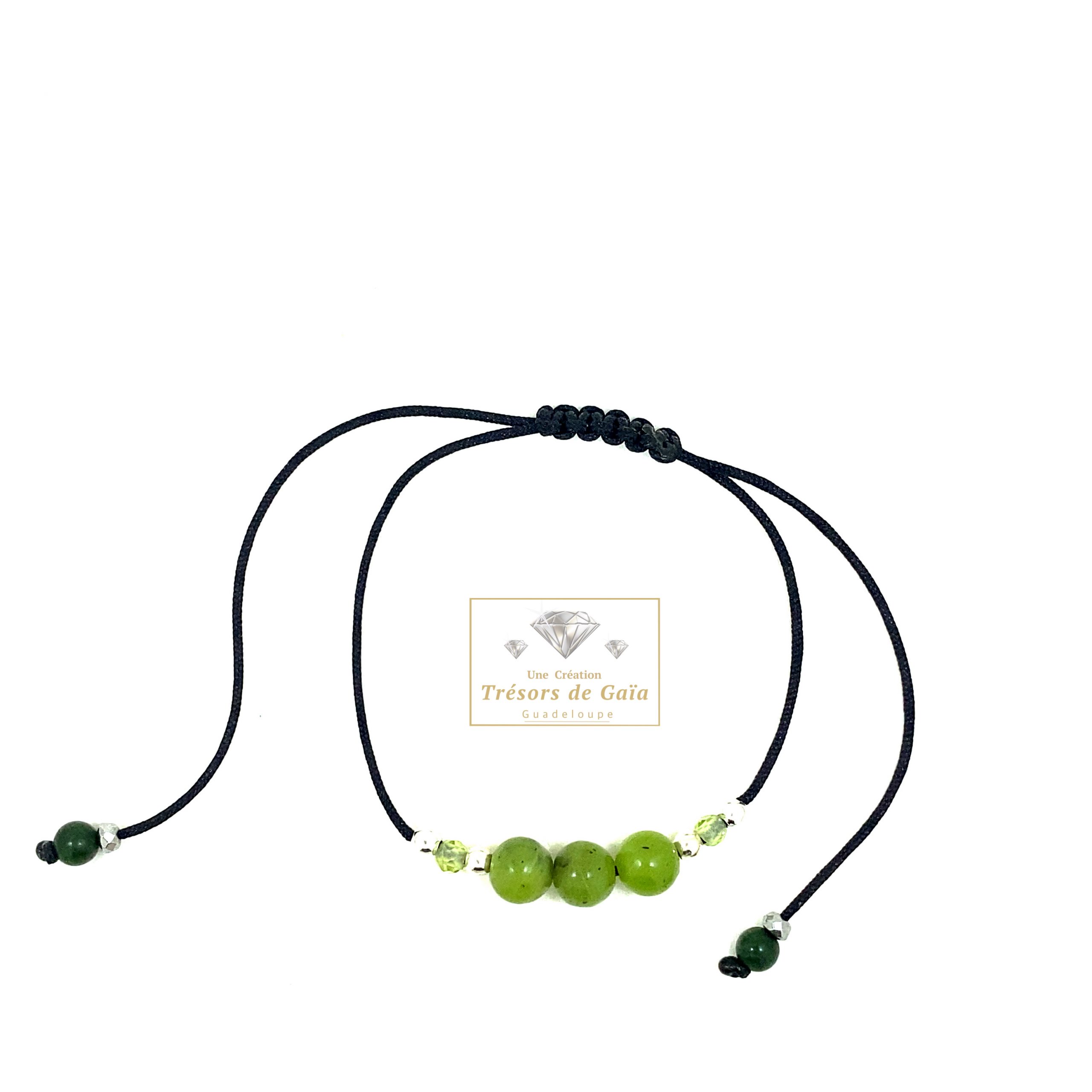 Talisman Anti-Stress et Réussite - Jade Néphrite et Péridot – Image 3