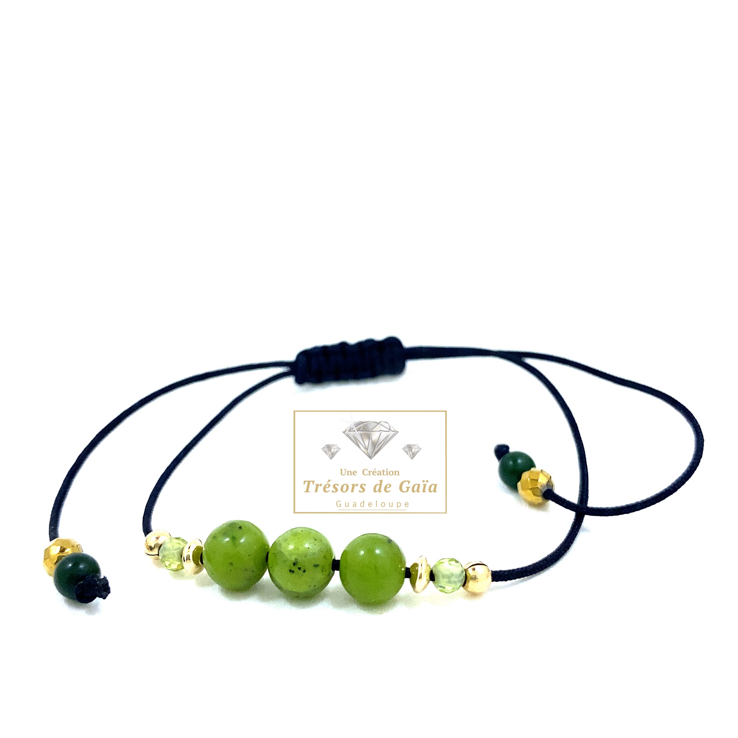 Talisman Anti-Stress et Réussite - Jade Néphrite et Péridot – Image 4