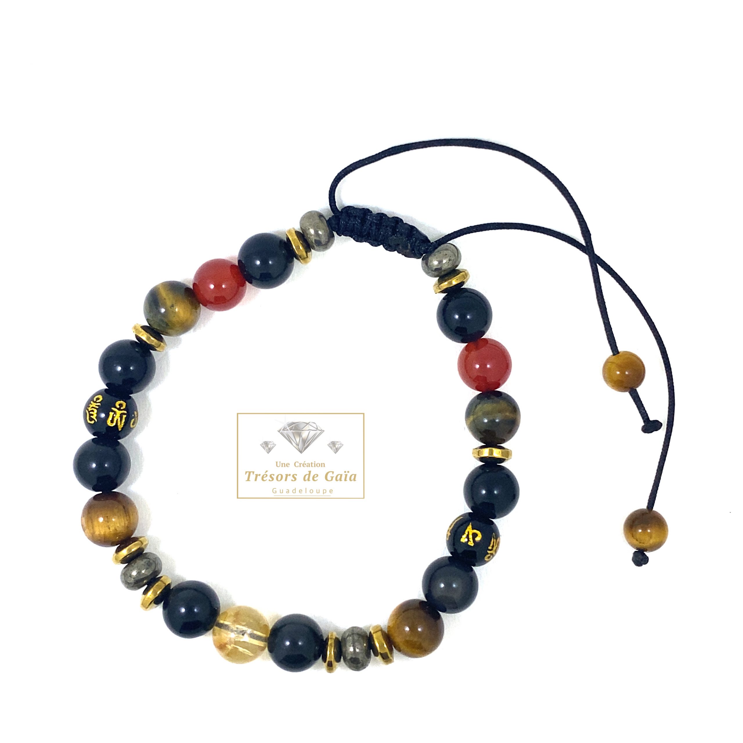 Talisman Triple Oeil Protecteur & Réussite - Bracelet Cordon Réglable – Image 2