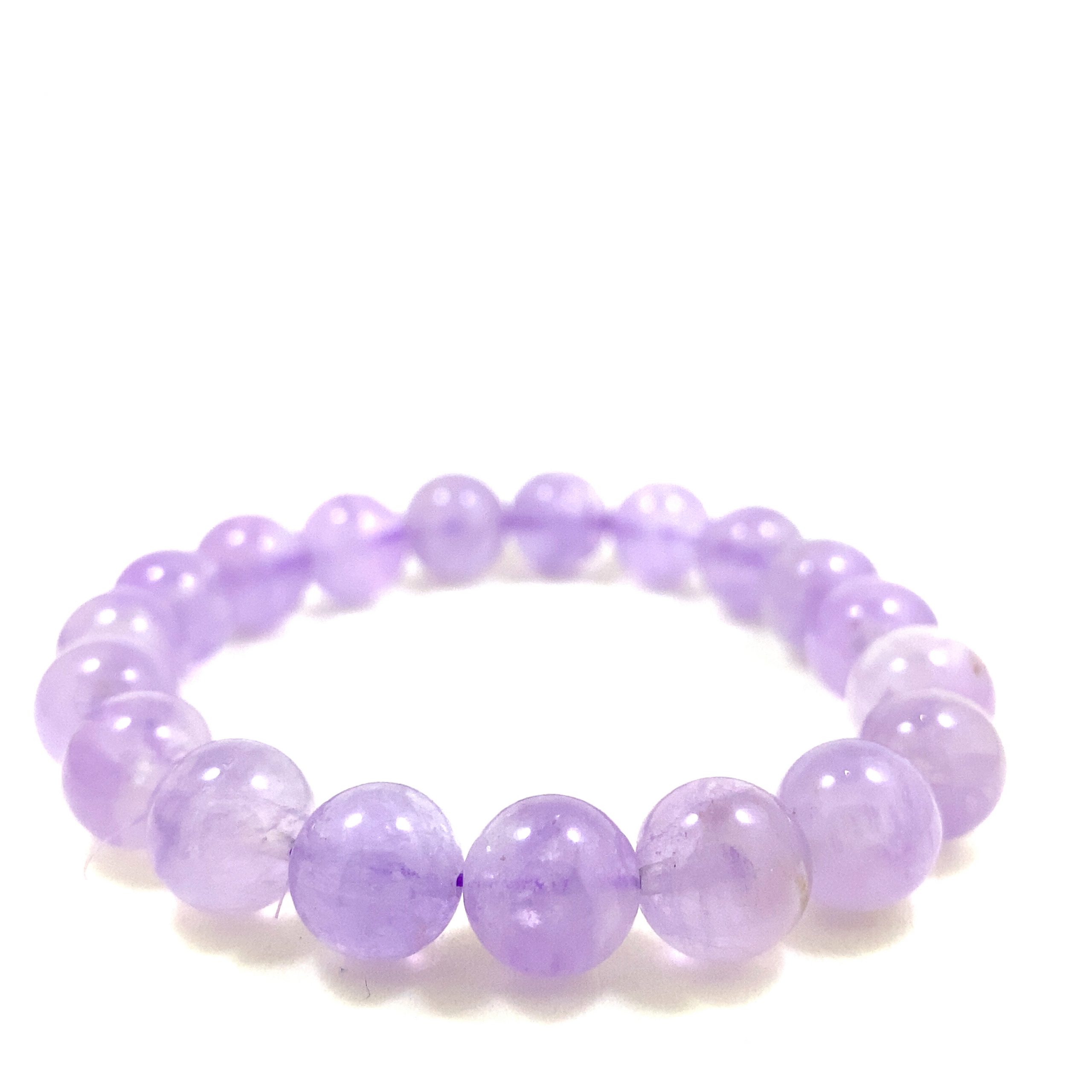 Améthyste Lavande - Bracelet élastique - Du 8mm au 10mm – Image 3