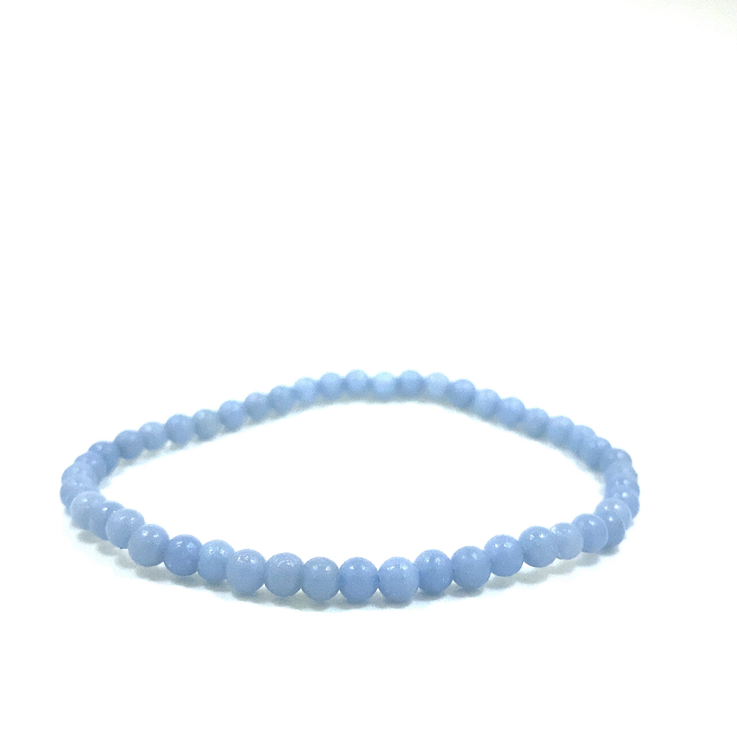 Angélite - Bracelet élastique - 4mm au 8mm – Image 3