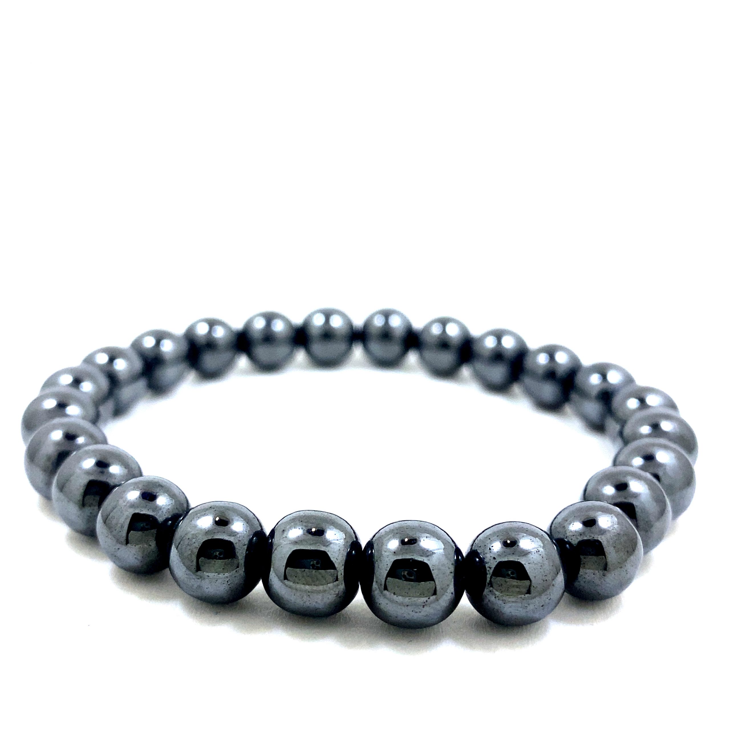 Hématite - Bracelet élastique - Du 6mm au 8mm – Image 3