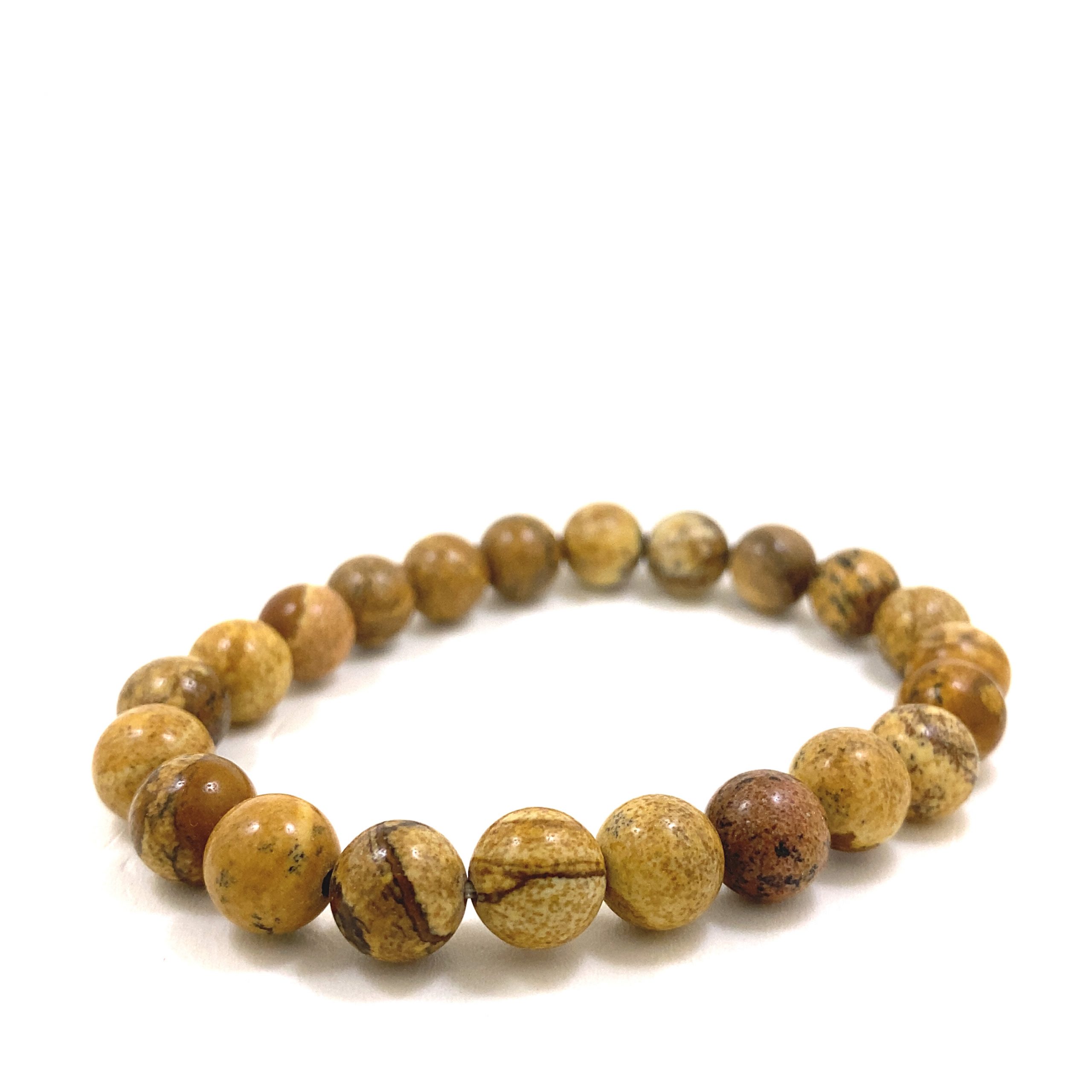 Jaspe Paysage - Bracelet élastique - Du 6mm au 8mm – Image 3