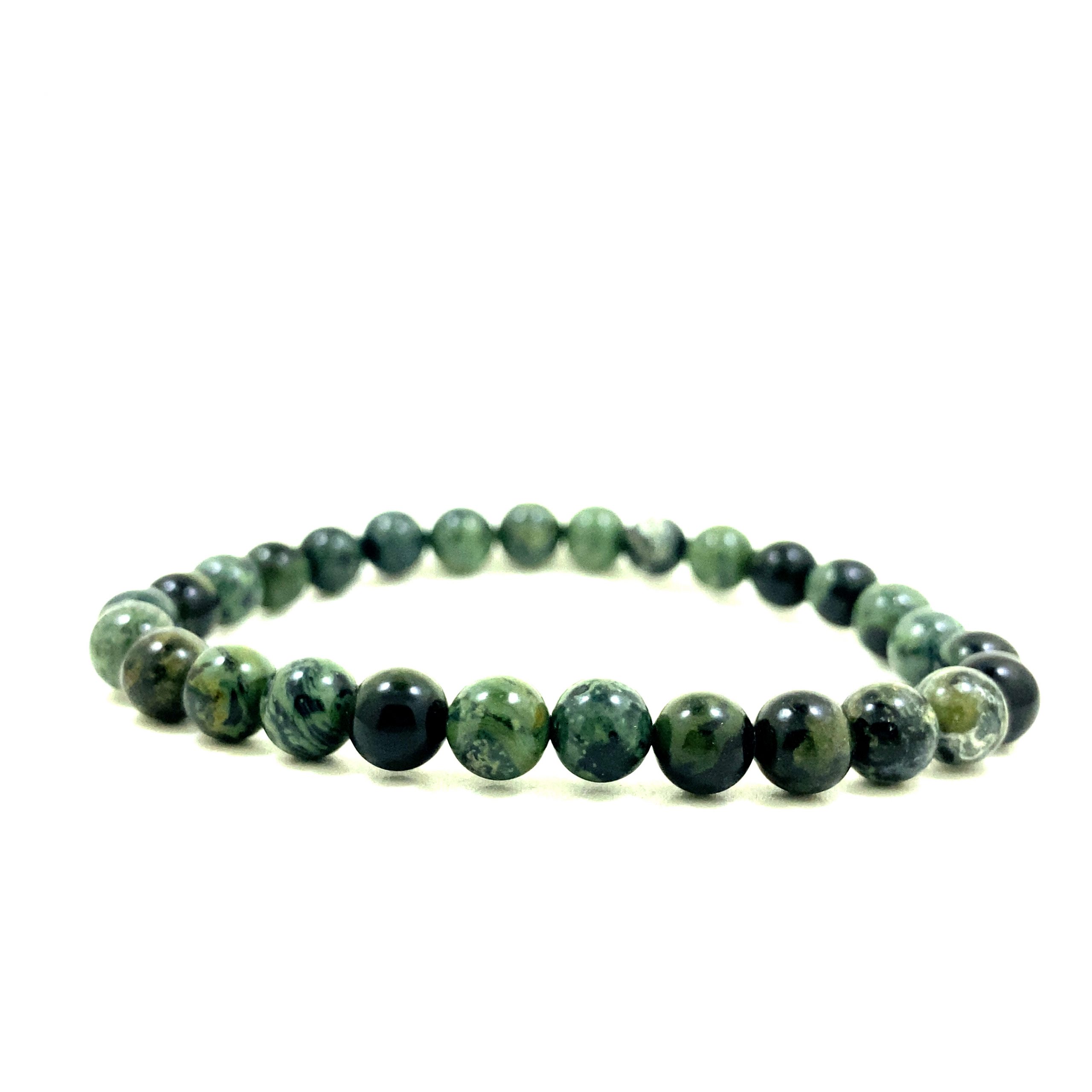 Jaspe Kambaba - Bracelet élastique - Du 6mm au 8mm – Image 3