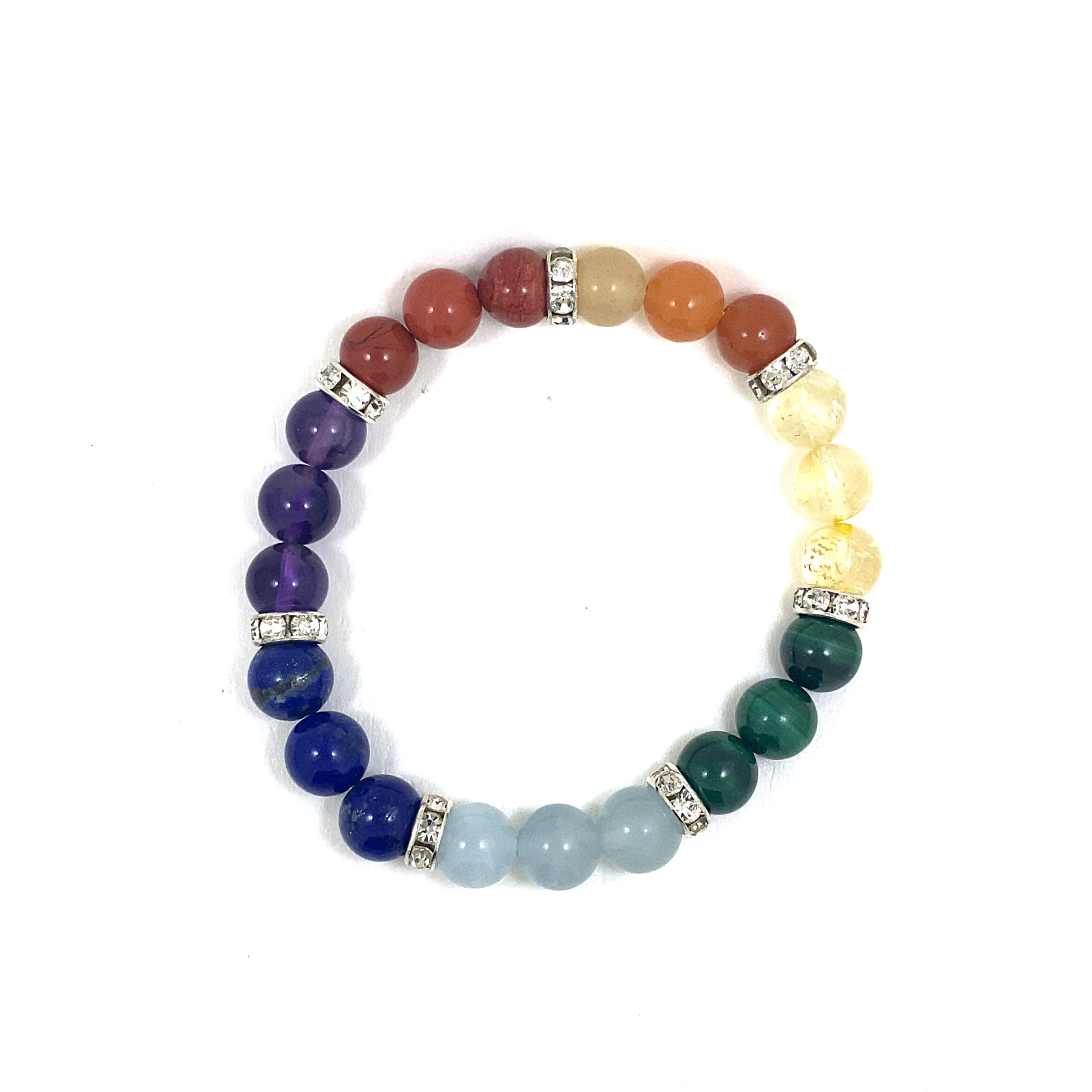 Bracelet 7 Chakras - Qualité Extra - Élastique - 8mm – Image 2