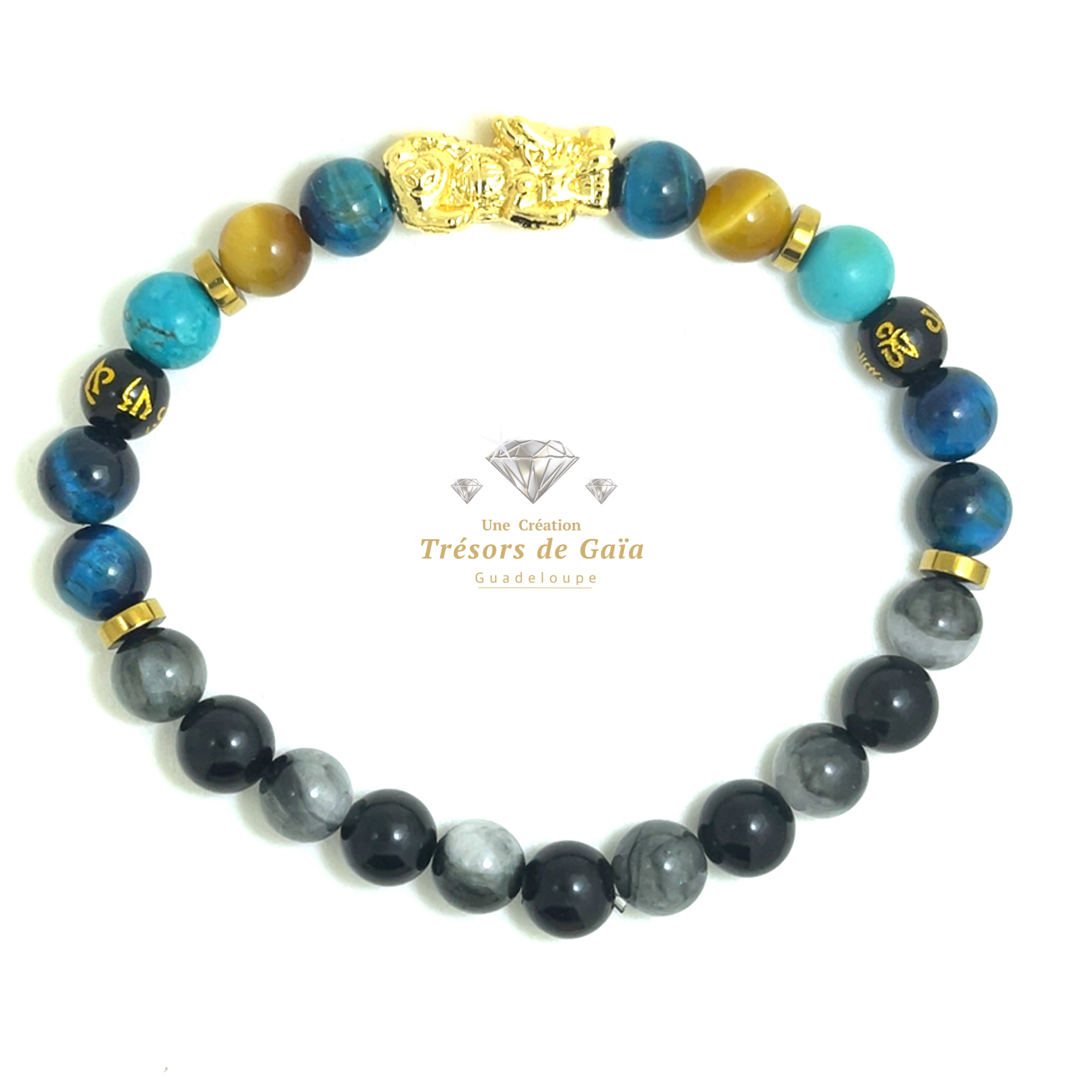Dragon Pixiu - Talisman de Protection & Réussite - Bracelet Élastique – Image 2