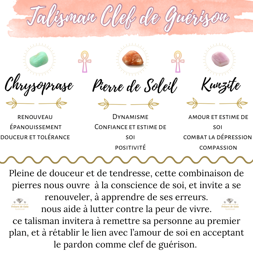 Talisman Clef de Guérison - Bracelet Fermeture Shamballah – Image 2