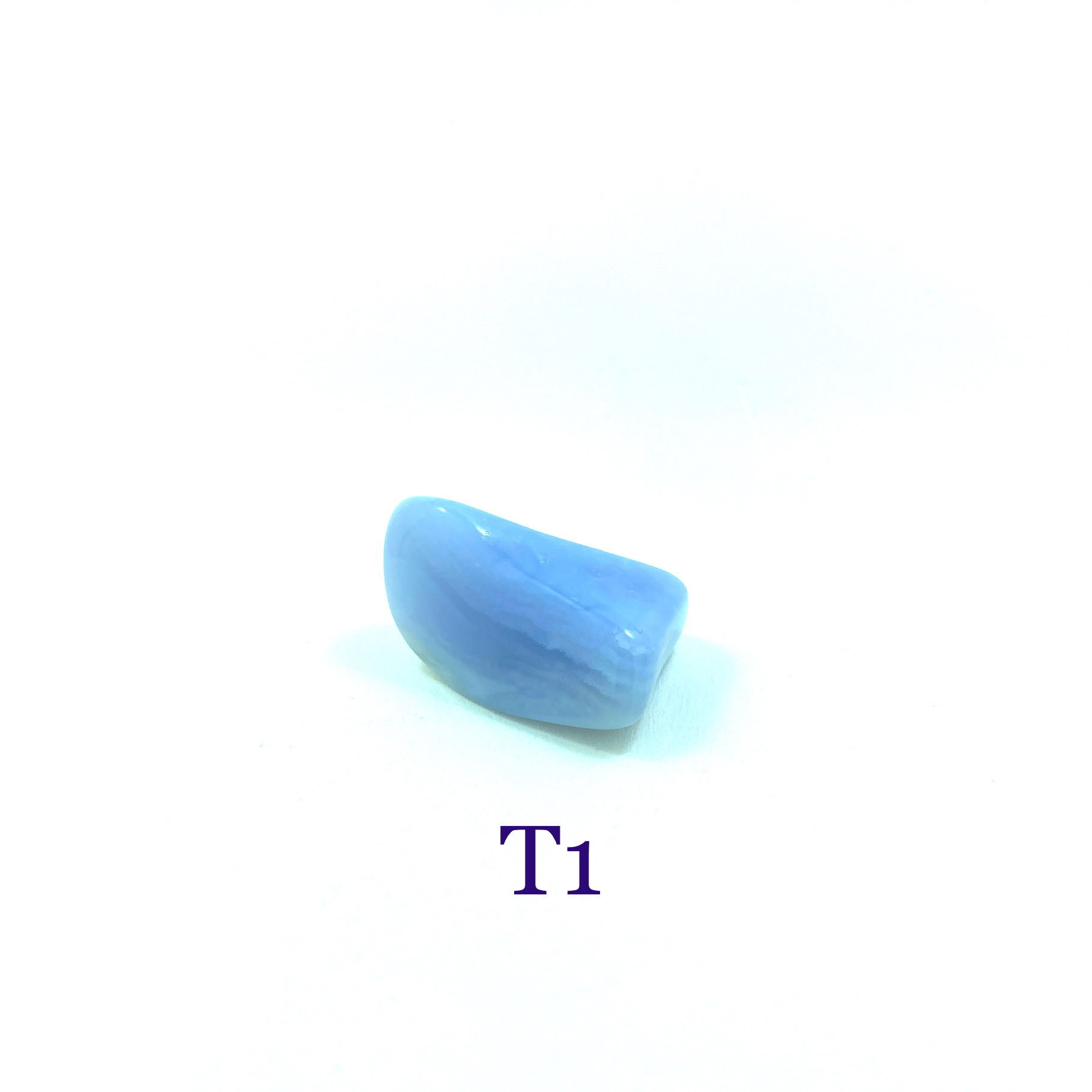Calcédoine Bleue - Pierres Roulées du T1 au T3 - Gestion des émotions & Apaisement – Image 4