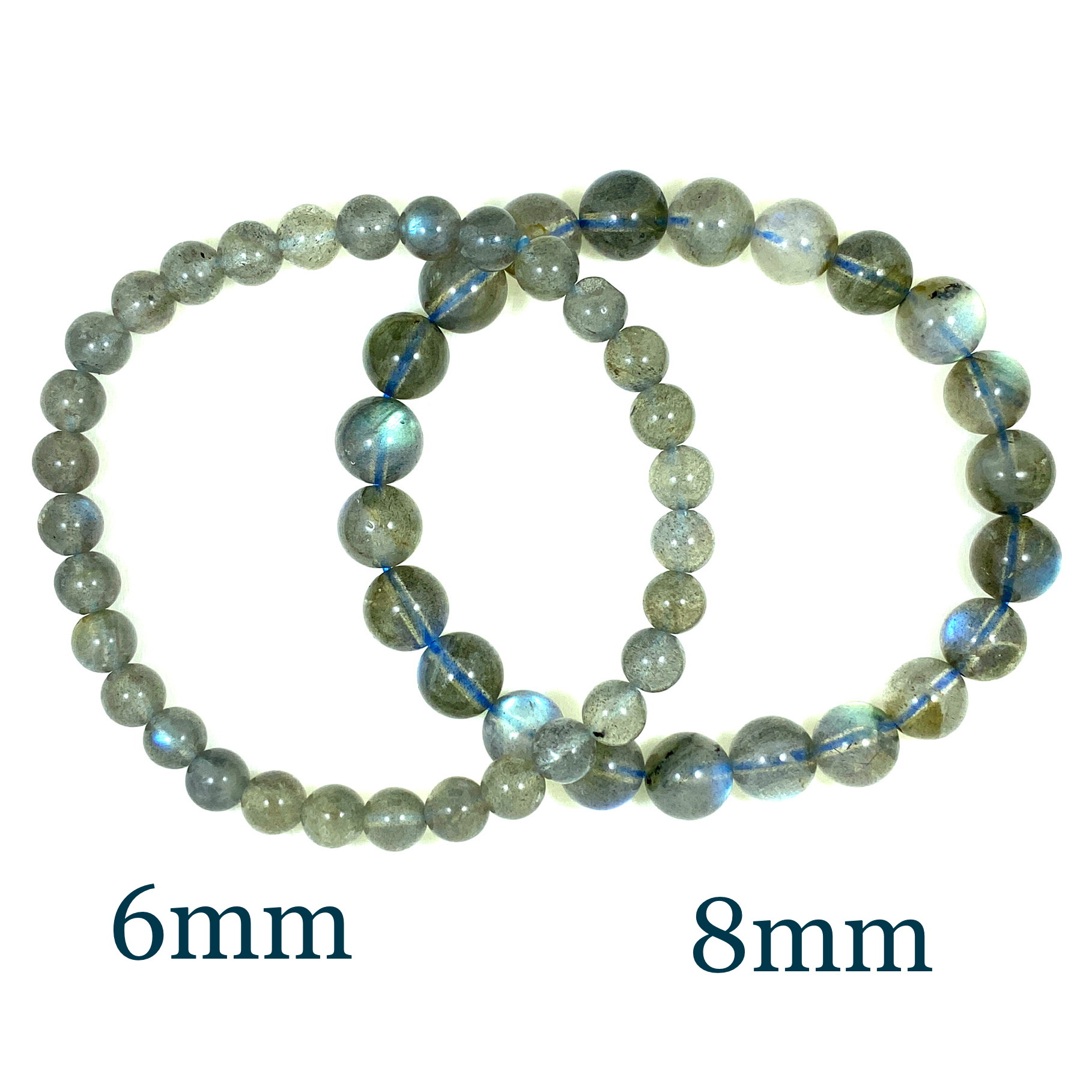 Labradorite - Bracelet élastique - du 6mm au 8mm – Image 2