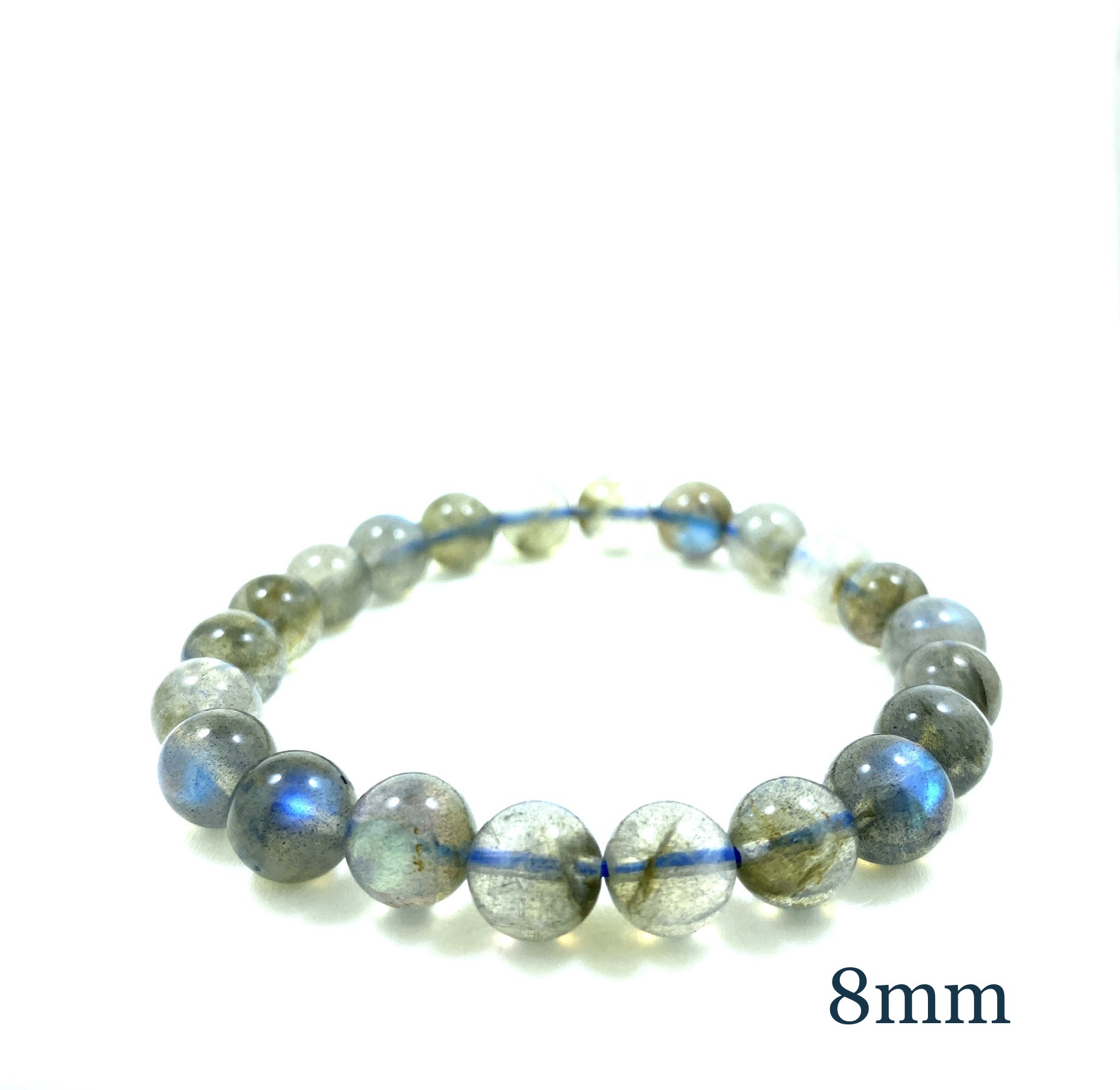 Labradorite - Bracelet élastique - du 6mm au 8mm – Image 5