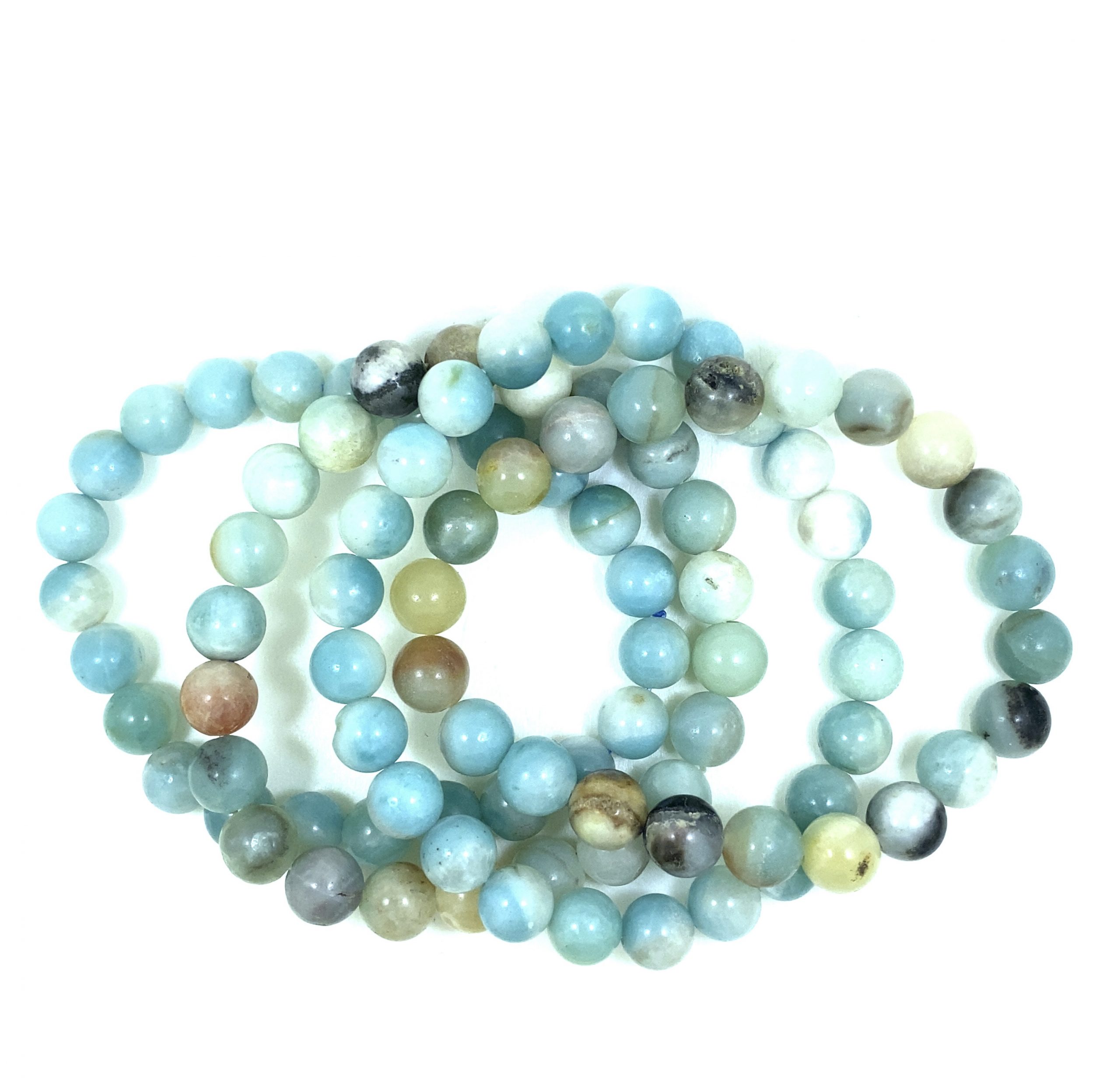Amazonite - Bracelet élastique - 4mm et 8mm – Image 3
