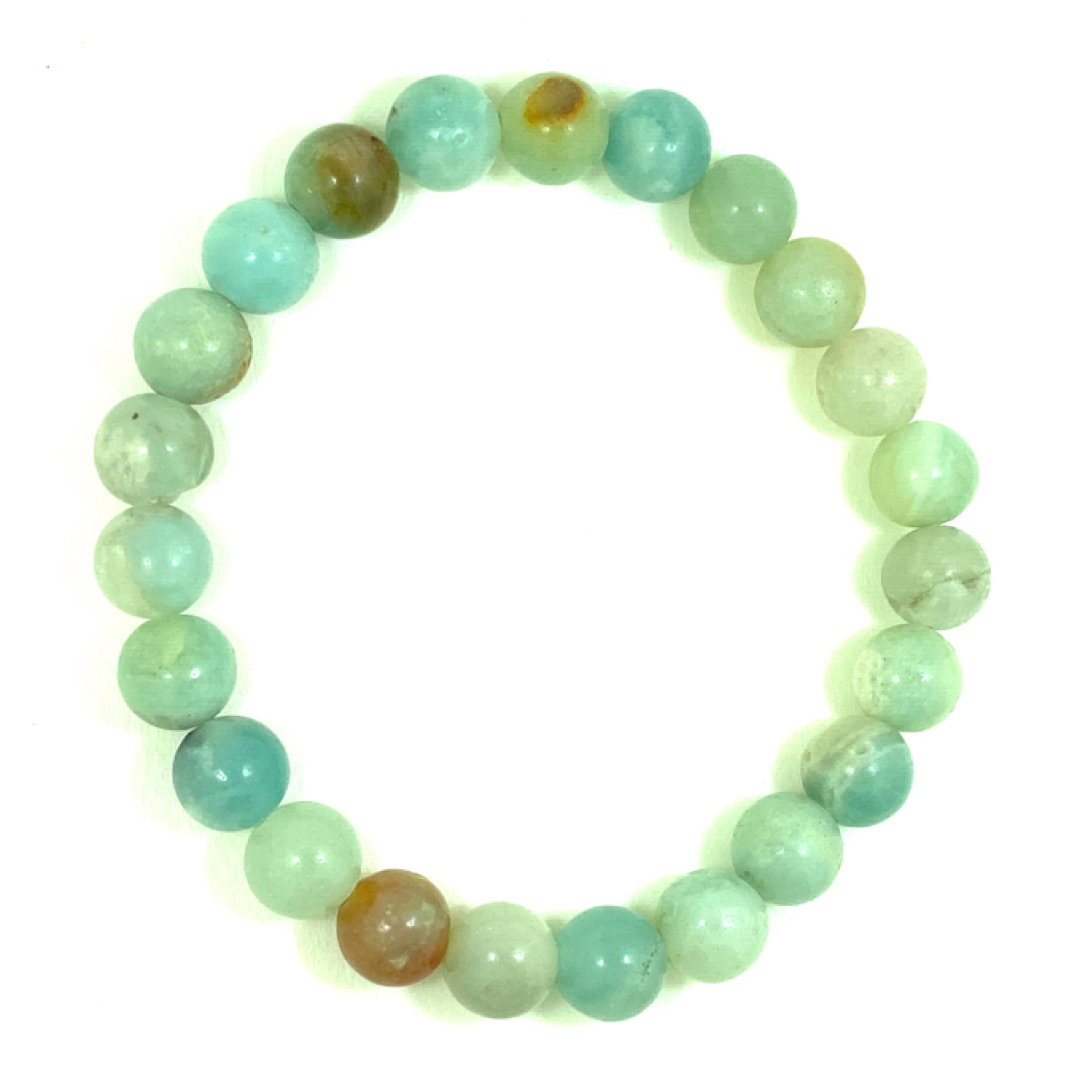 Amazonite - Bracelet élastique - 4mm et 8mm – Image 2